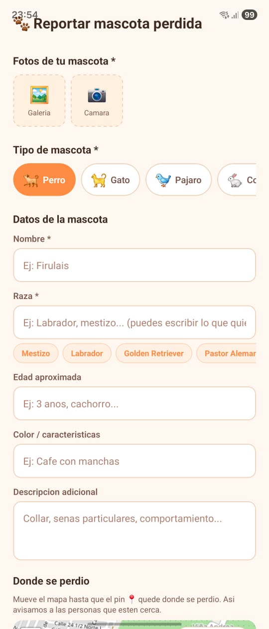 Reportar avistamiento